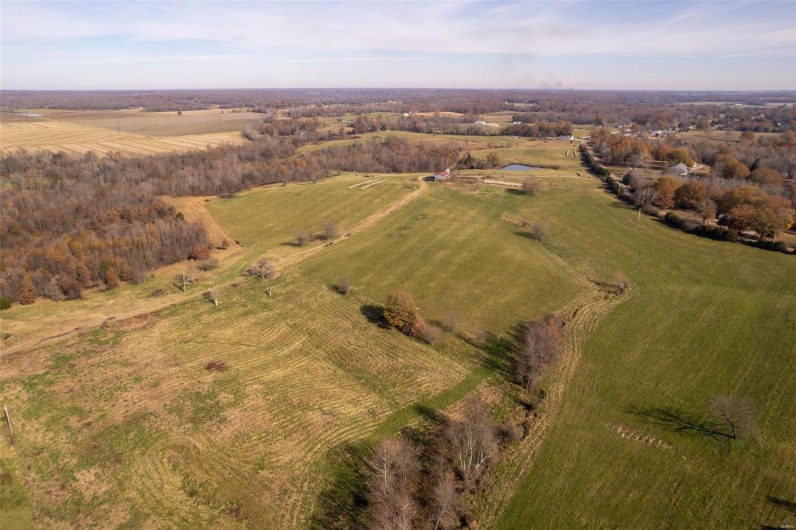 Bird's eye view with a rural view