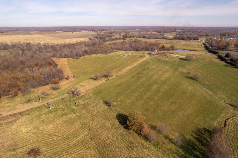 Bird's eye view with a rural view