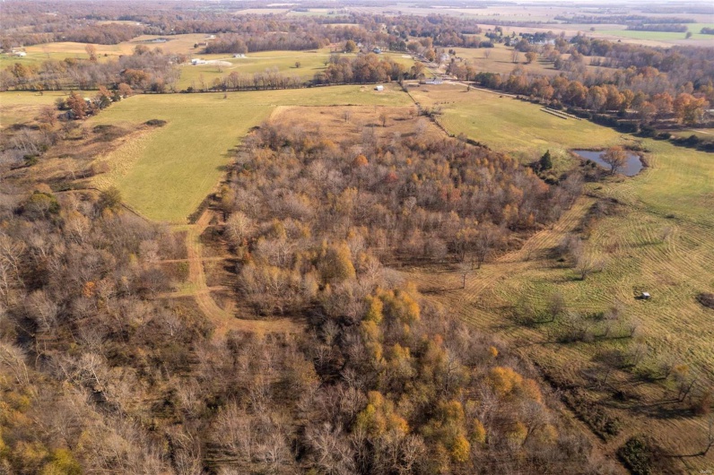 Bird's eye view with a rural view