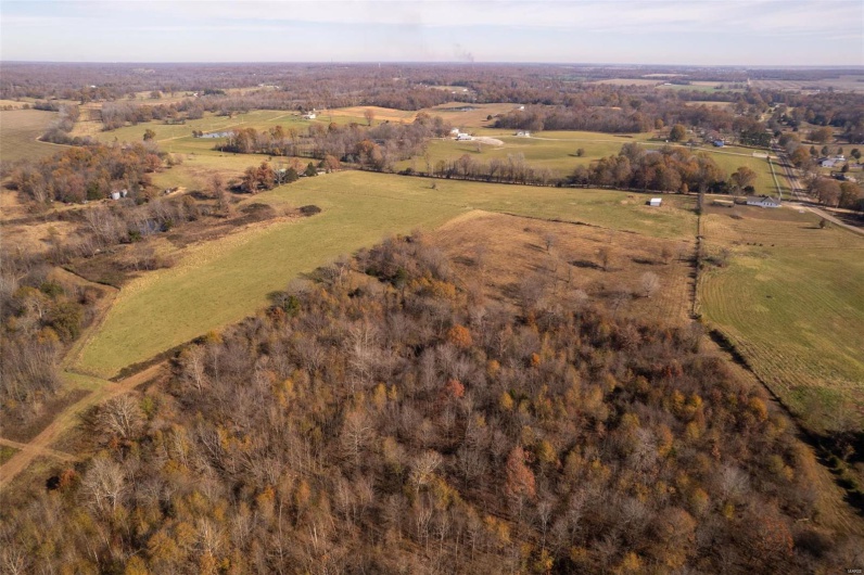 Aerial view featuring a rural view
