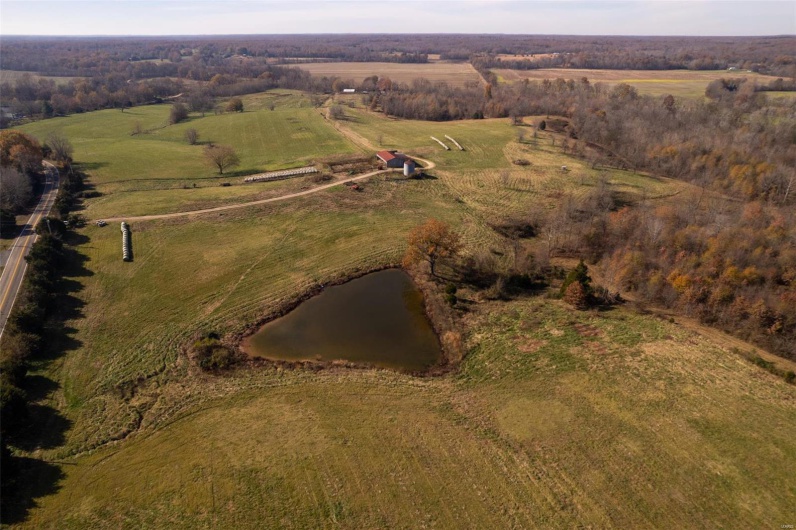 Drone / aerial view featuring a rural view and a water view