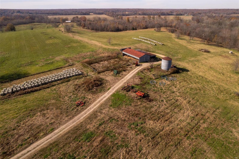 Bird's eye view featuring a rural view