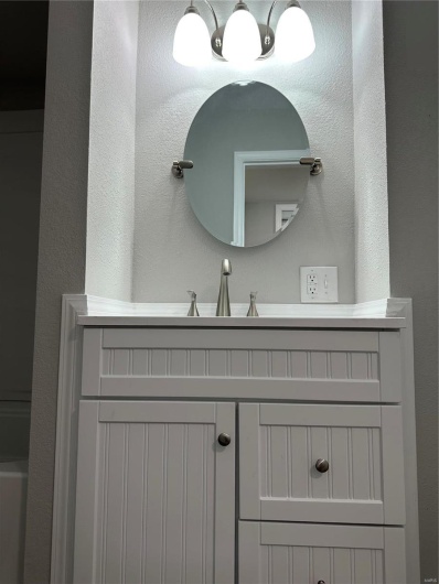 Bathroom featuring vanity