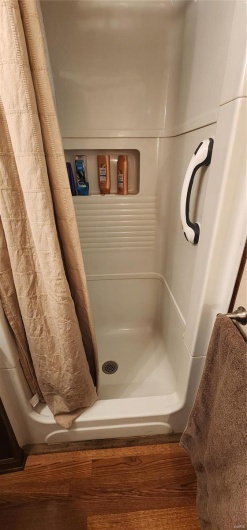 Bathroom with walk in shower