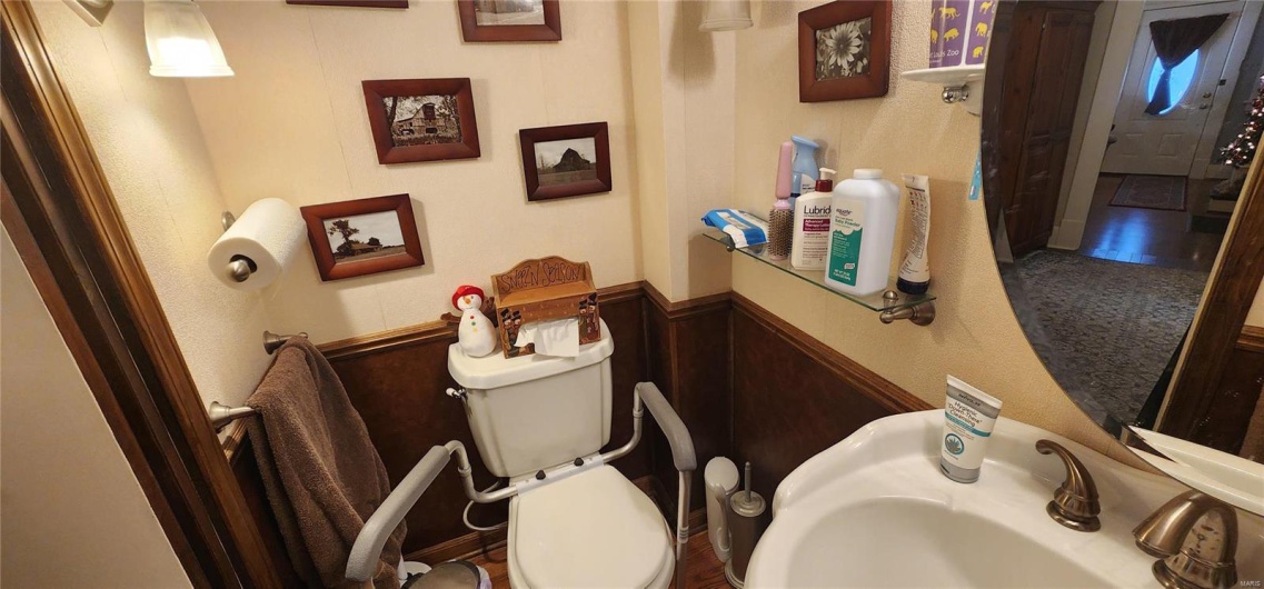 Bathroom featuring sink and toilet