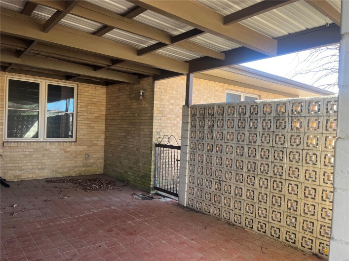 View of patio