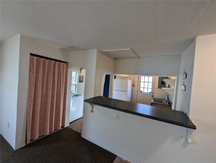 Open to kitchen