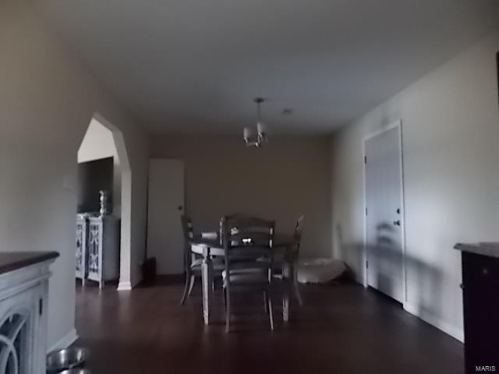 Dining area with a fireplace