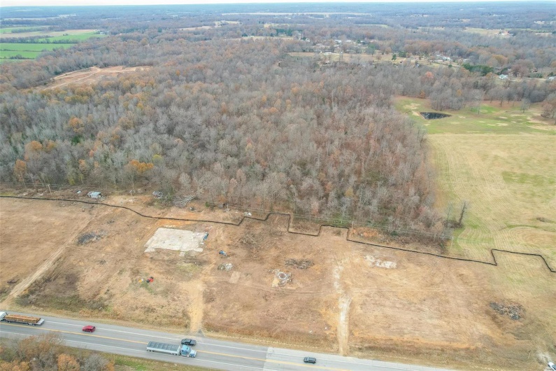 Bird's eye view featuring a rural view