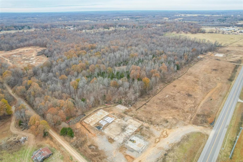 Bird's eye view with a rural view