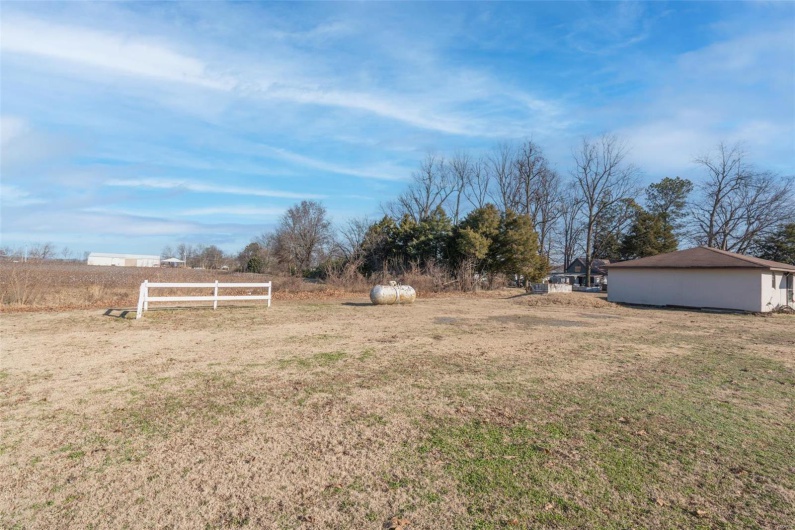 View of yard featuring a rural view