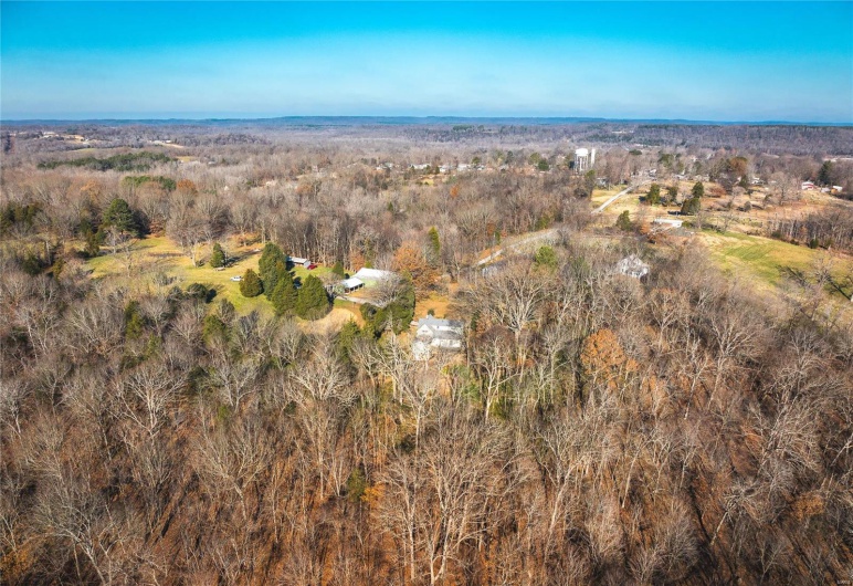 Birds eye view of property