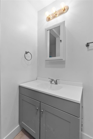 Bathroom featuring vanity