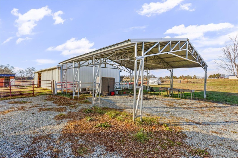 View of car parking with a rural view