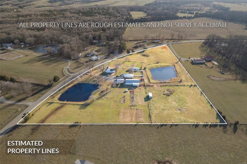 Bird's eye view featuring a rural view