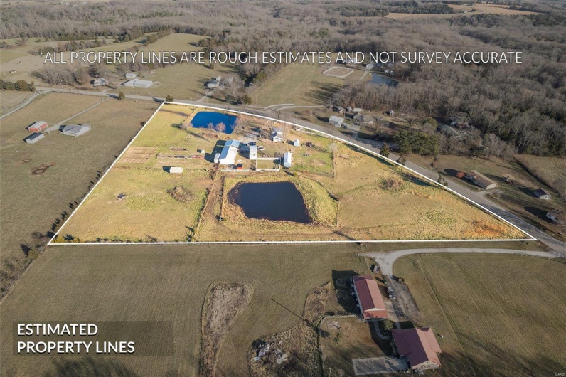 Drone / aerial view with a rural view