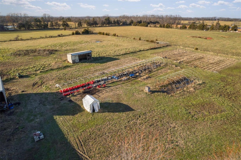 Bird's eye view with a rural view
