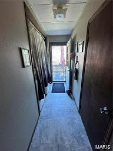 Hall with carpet floors