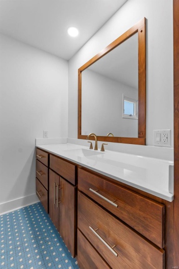 Bathroom featuring vanity