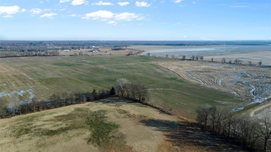 Aerial view with a rural view and a water view