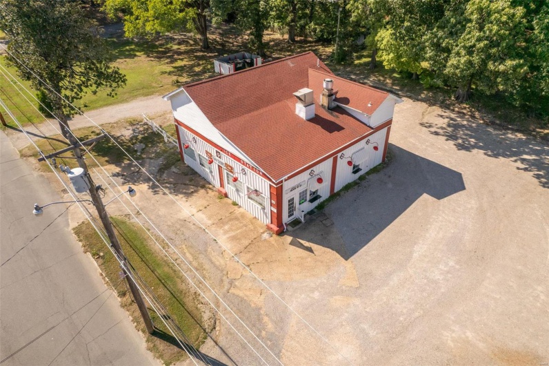 Birds eye view of property