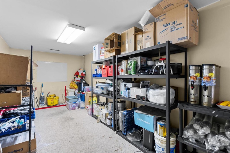 View of storage area