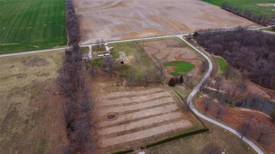 Bird's eye view featuring a rural view