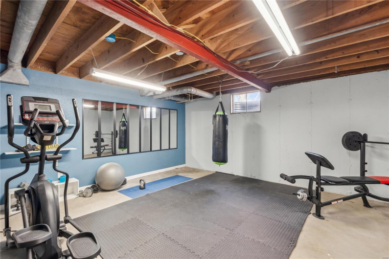 View of workout room.