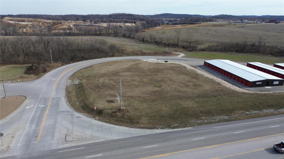 Aerial view featuring a rural view
