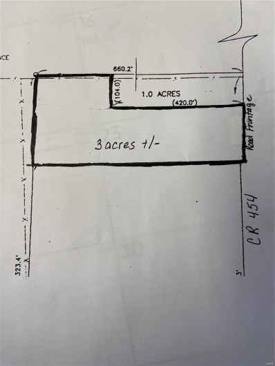Picture of where the 3 ares are going to come be,