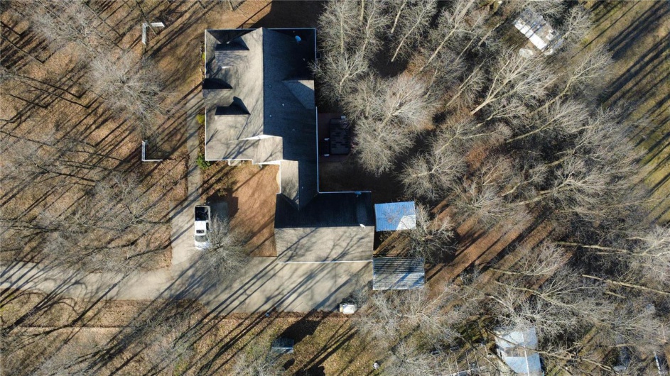 Birds eye view of property