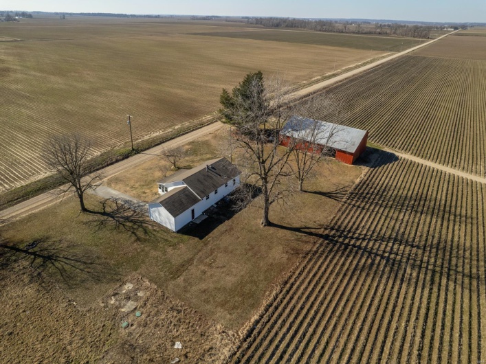 Drone / aerial view with a rural view