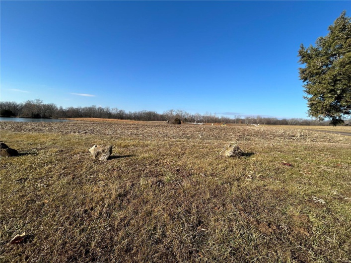 View of yard with a rural view