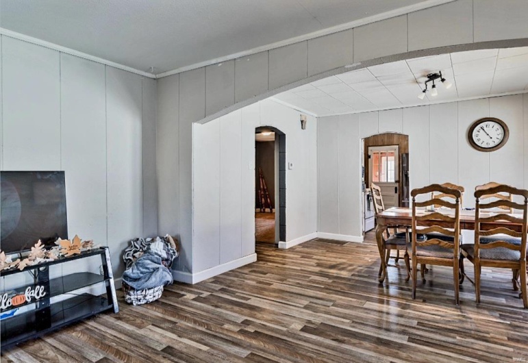 Dining room featuring dark hardwood / wood-style floors