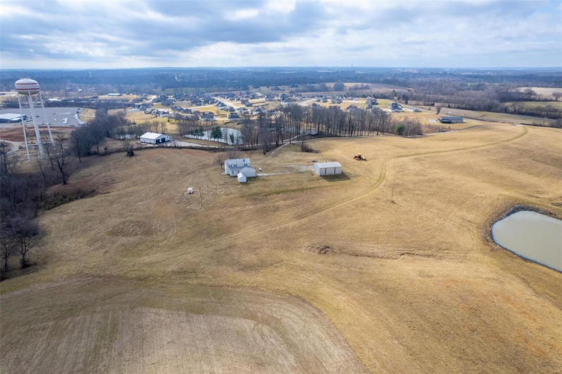 Bird's eye view with a rural view