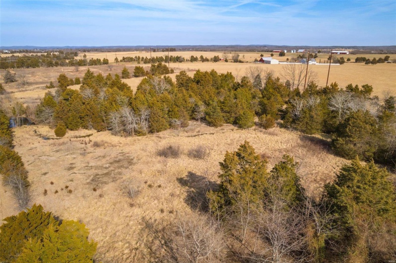 Bird's eye view with a rural view