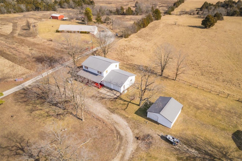 Bird's eye view with a rural view