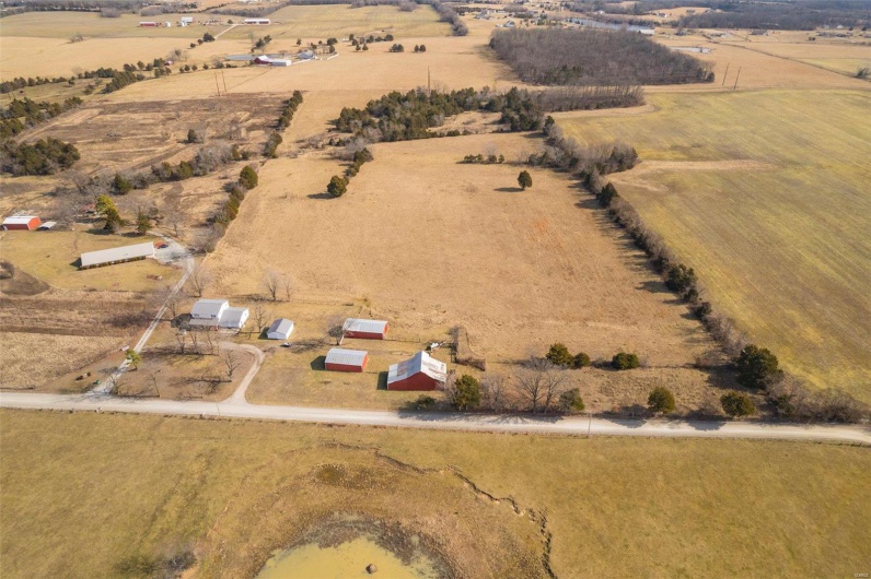 Bird's eye view with a rural view