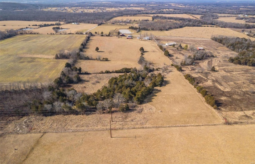 Bird's eye view with a rural view
