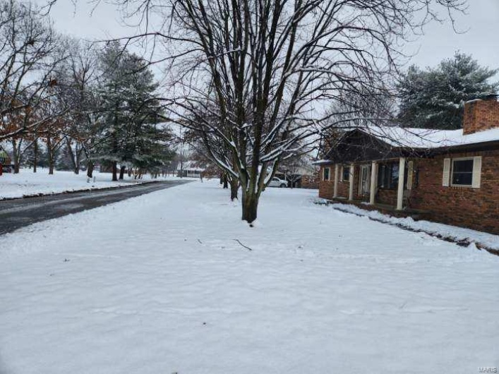 View of snowy yard