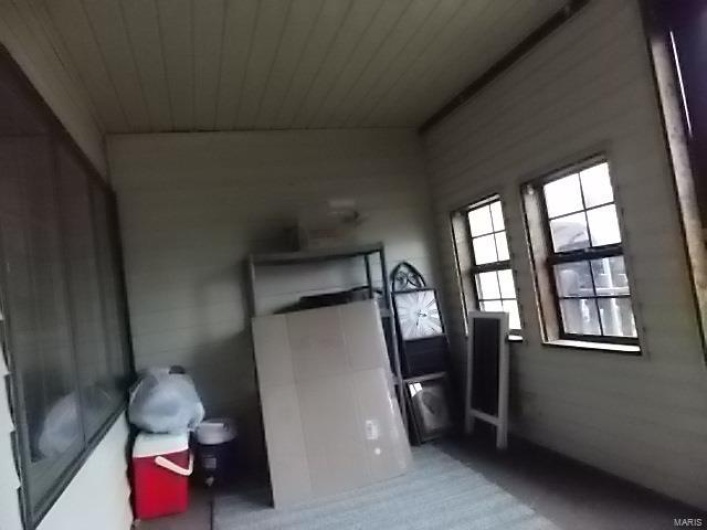 Spare room featuring wooden ceiling