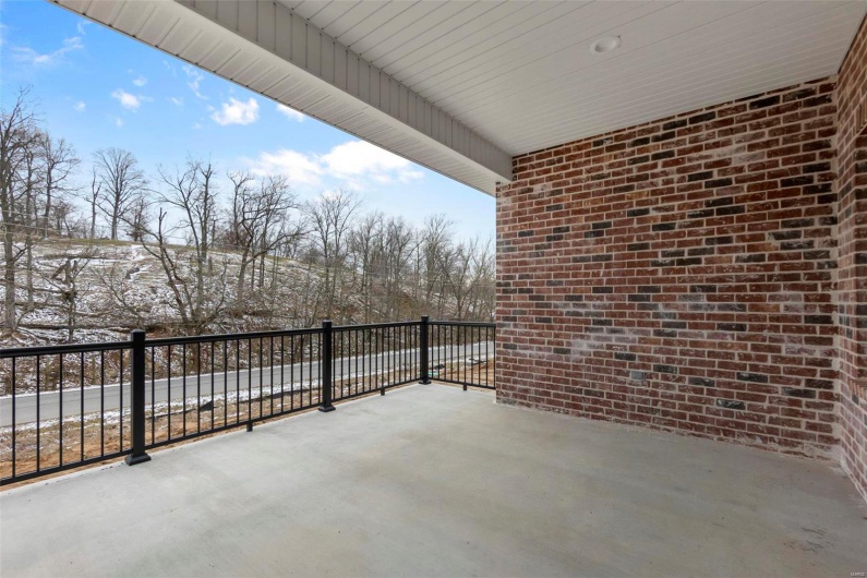 View of snow covered patio