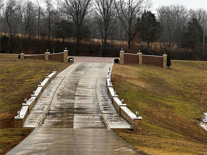 View of exit from subdivision