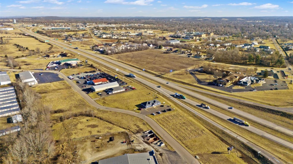 Drone / aerial view with a rural view
