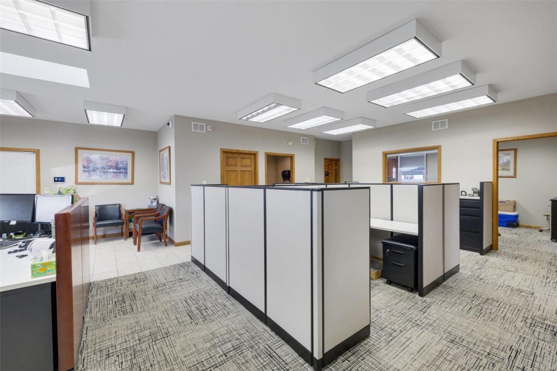 Kitchen featuring light tile patterned floors