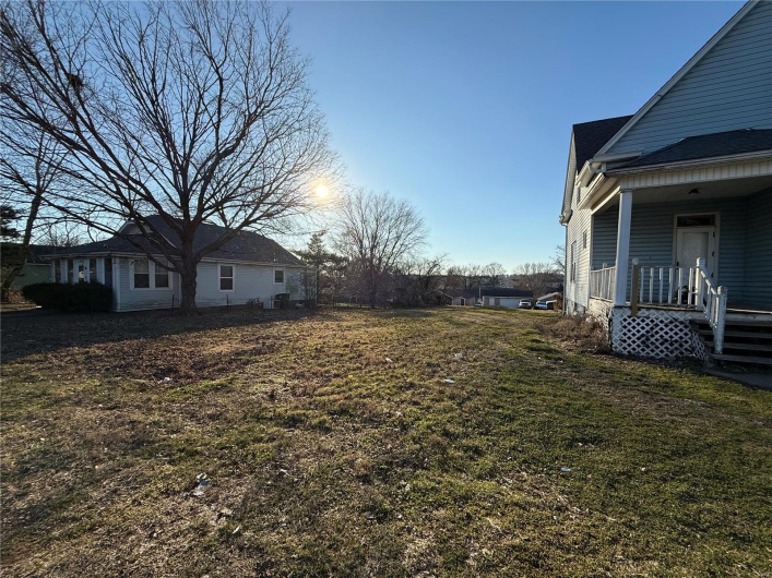 View of lot from front