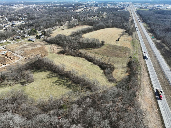 Bird's eye view featuring a rural view