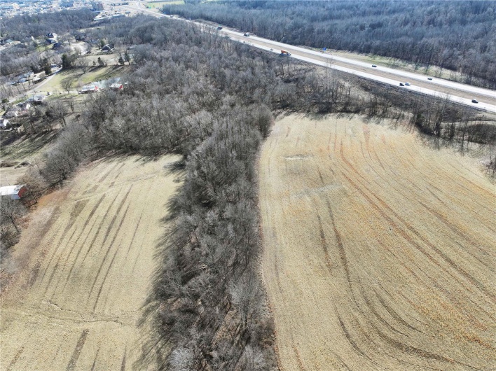 Birds eye view of property