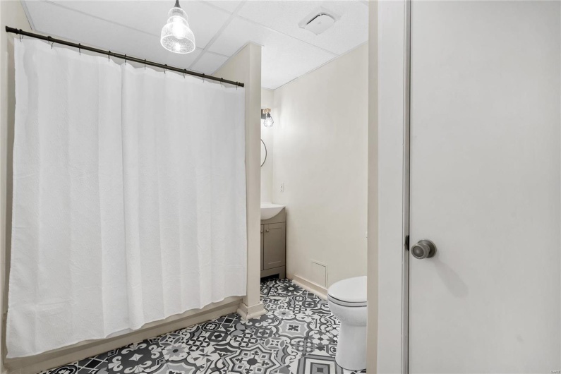 Second floor apartment. Freshly renovated bathroom.