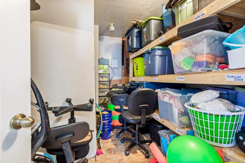View of storage room